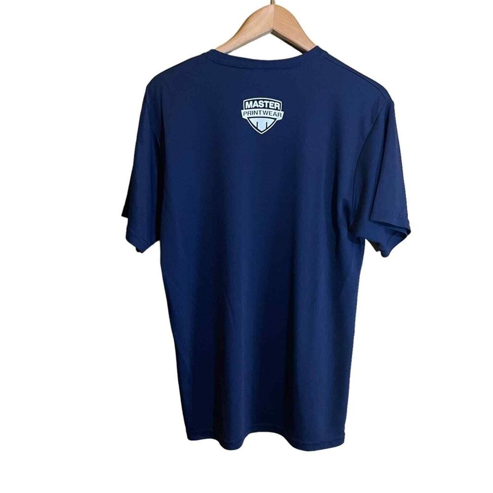Augusta Sportswear Milwaukee Brewers Mens Navy Blue Performance T-Shirt Size‎ M - Picture 2 of 7